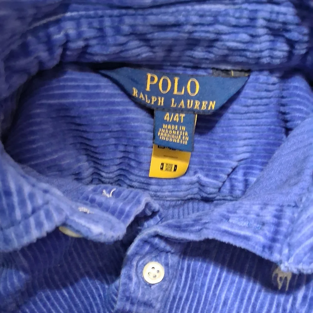 POLO Ralph Lauren Corduroy Buttondown Kids Shirtdress